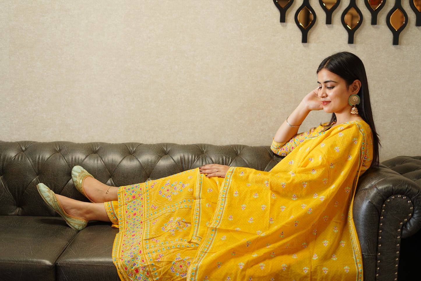 Yellow Nazakat Suit Set Dress