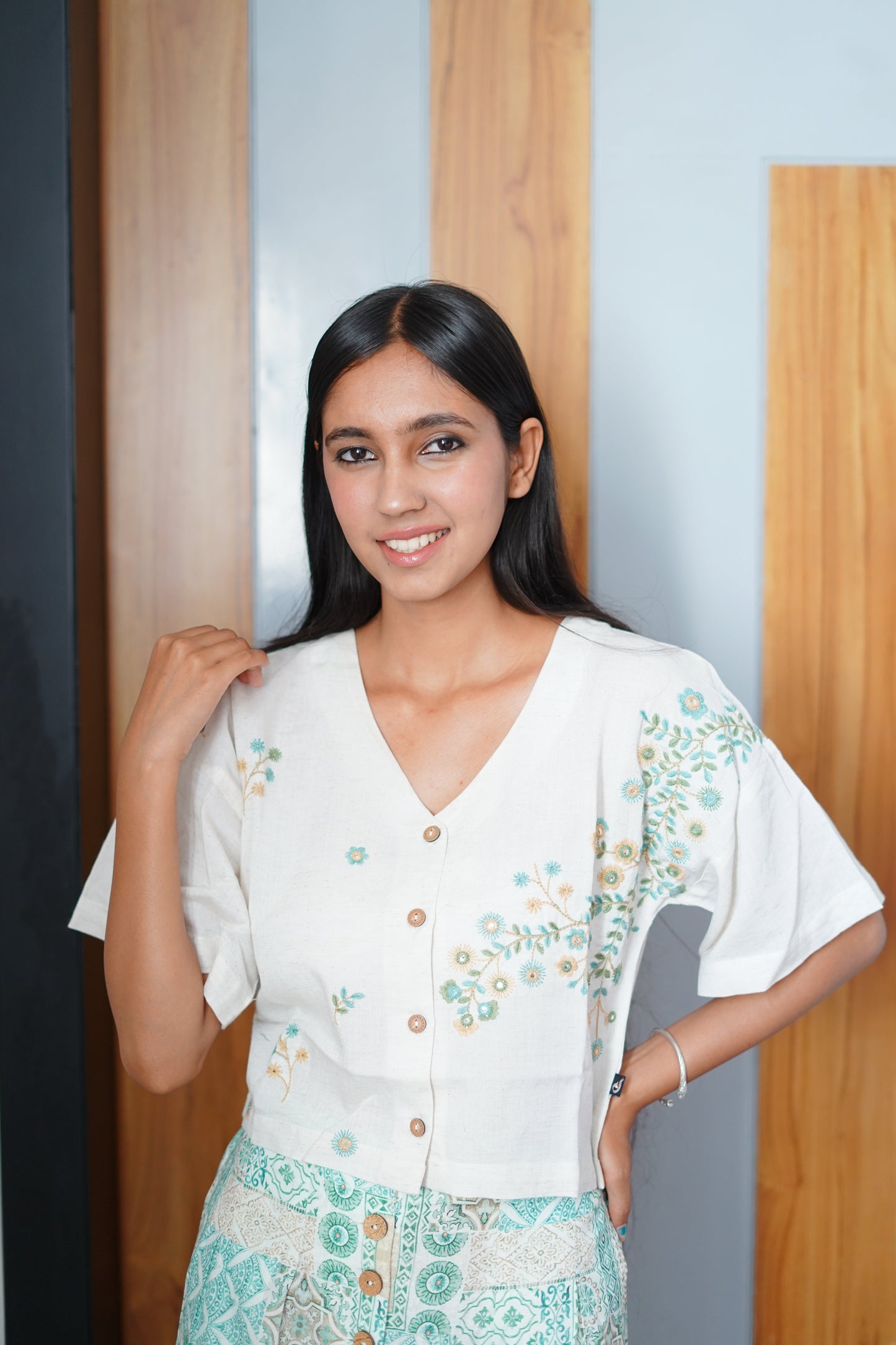 Sea green Iris Co-Ord set