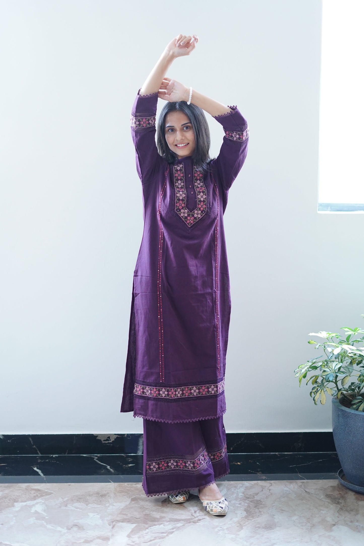 Purple Pancy Suit Set