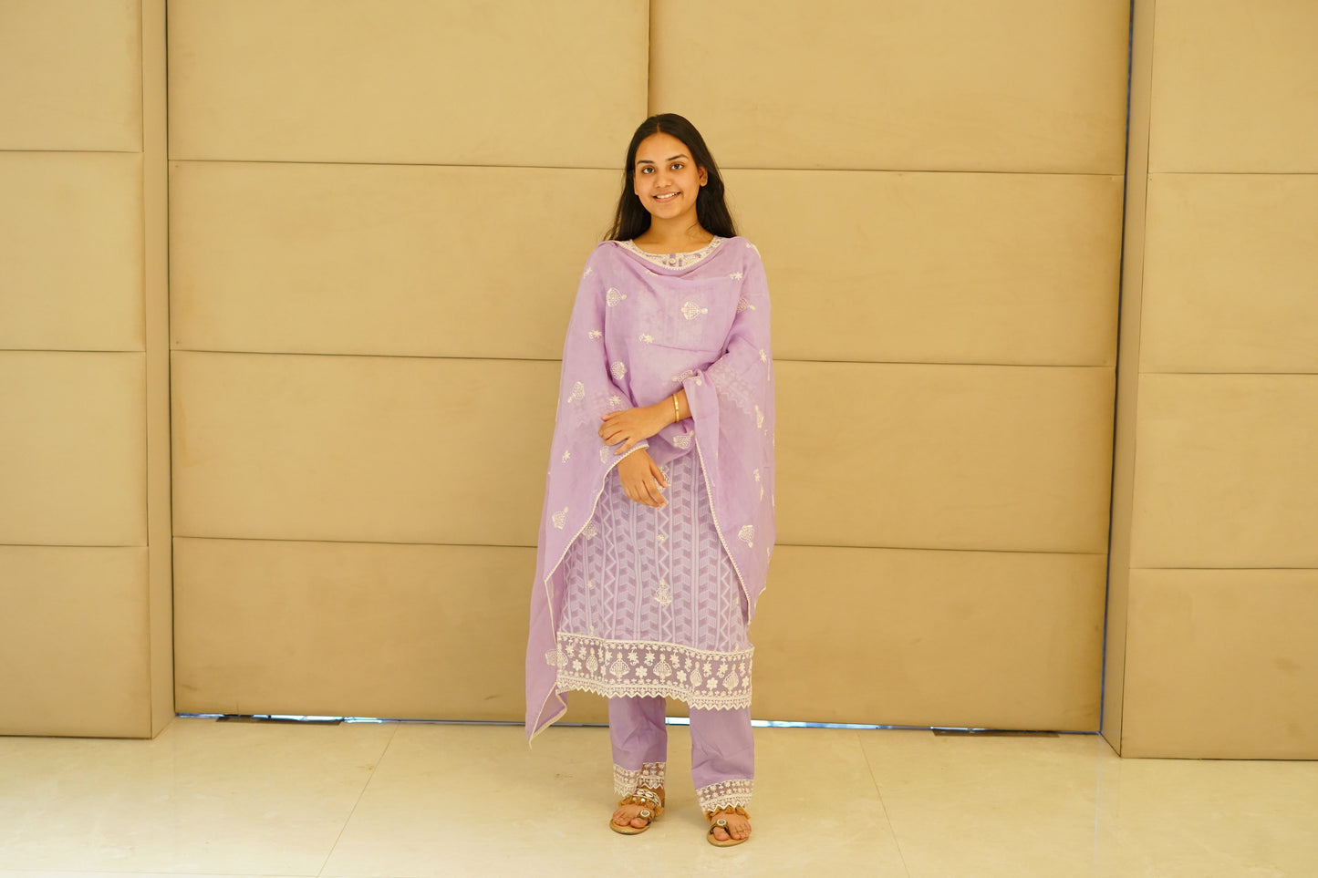 Sweet lavender rua suit set