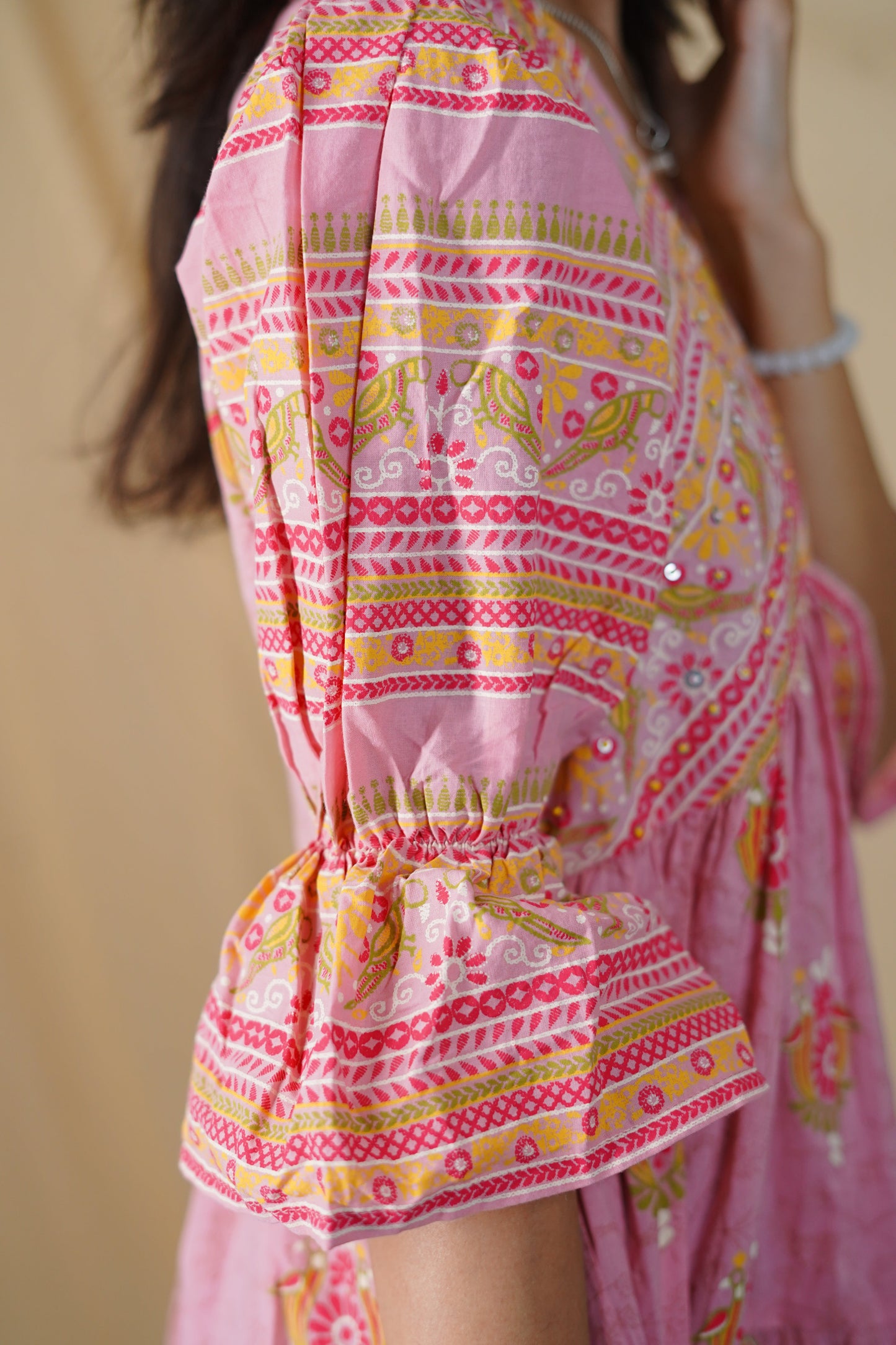 Powder pink zaira dress