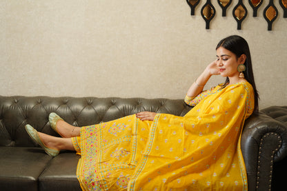 Yellow Nazakat Suit Set Dress