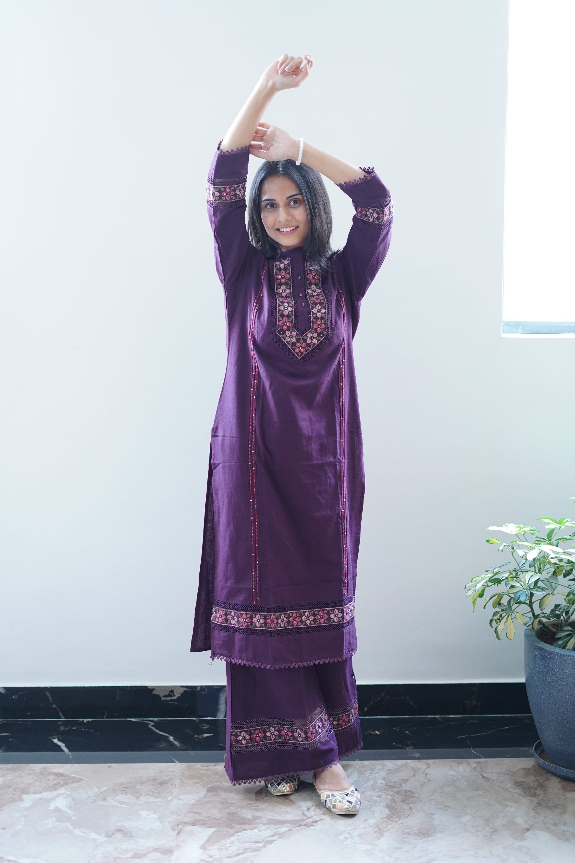 Purple Pancy Suit Set