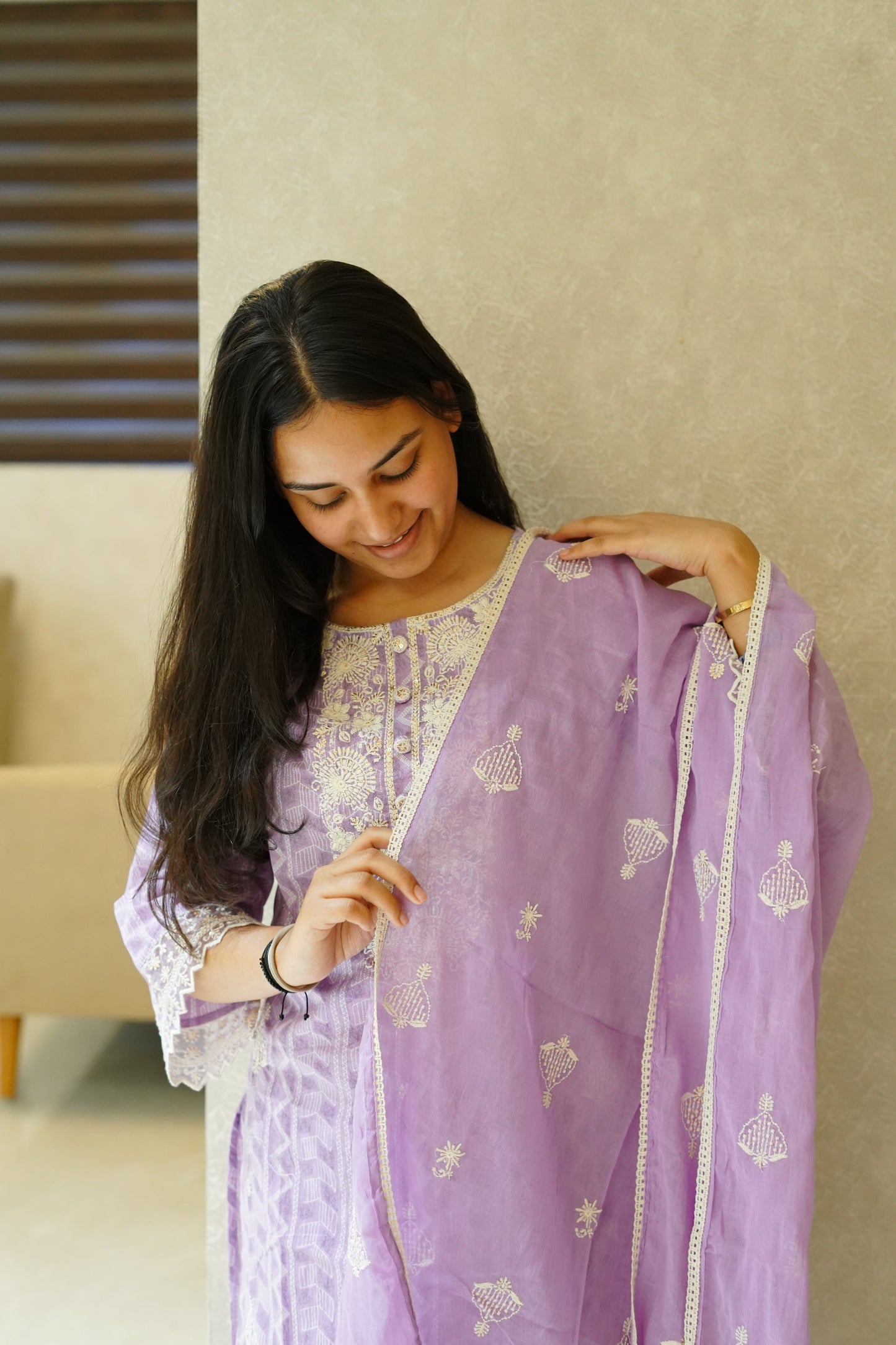 Sweet lavender rua suit set